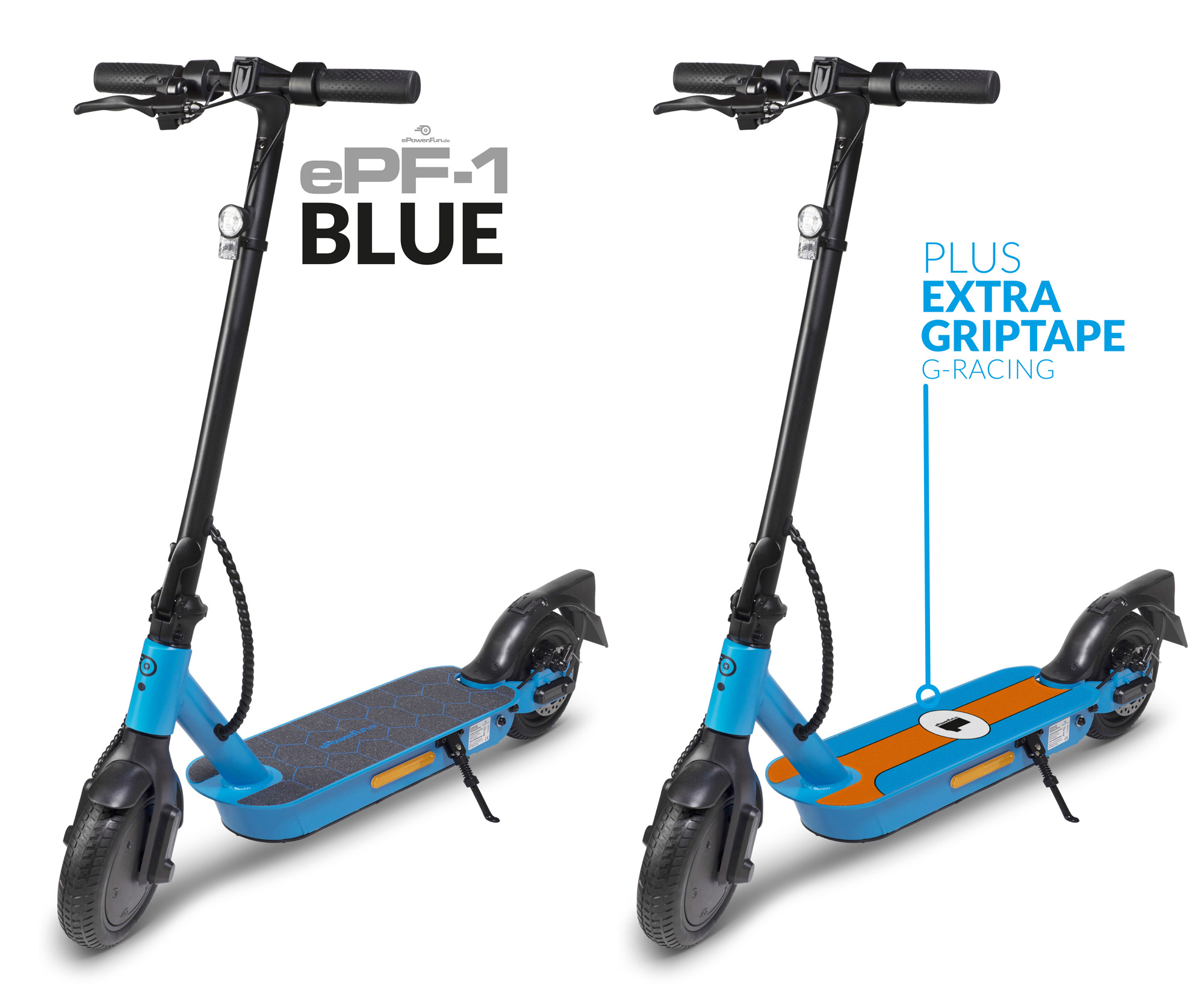 Vorbestellung - ePF-1 Blue eScooter mit Straßenzulassung