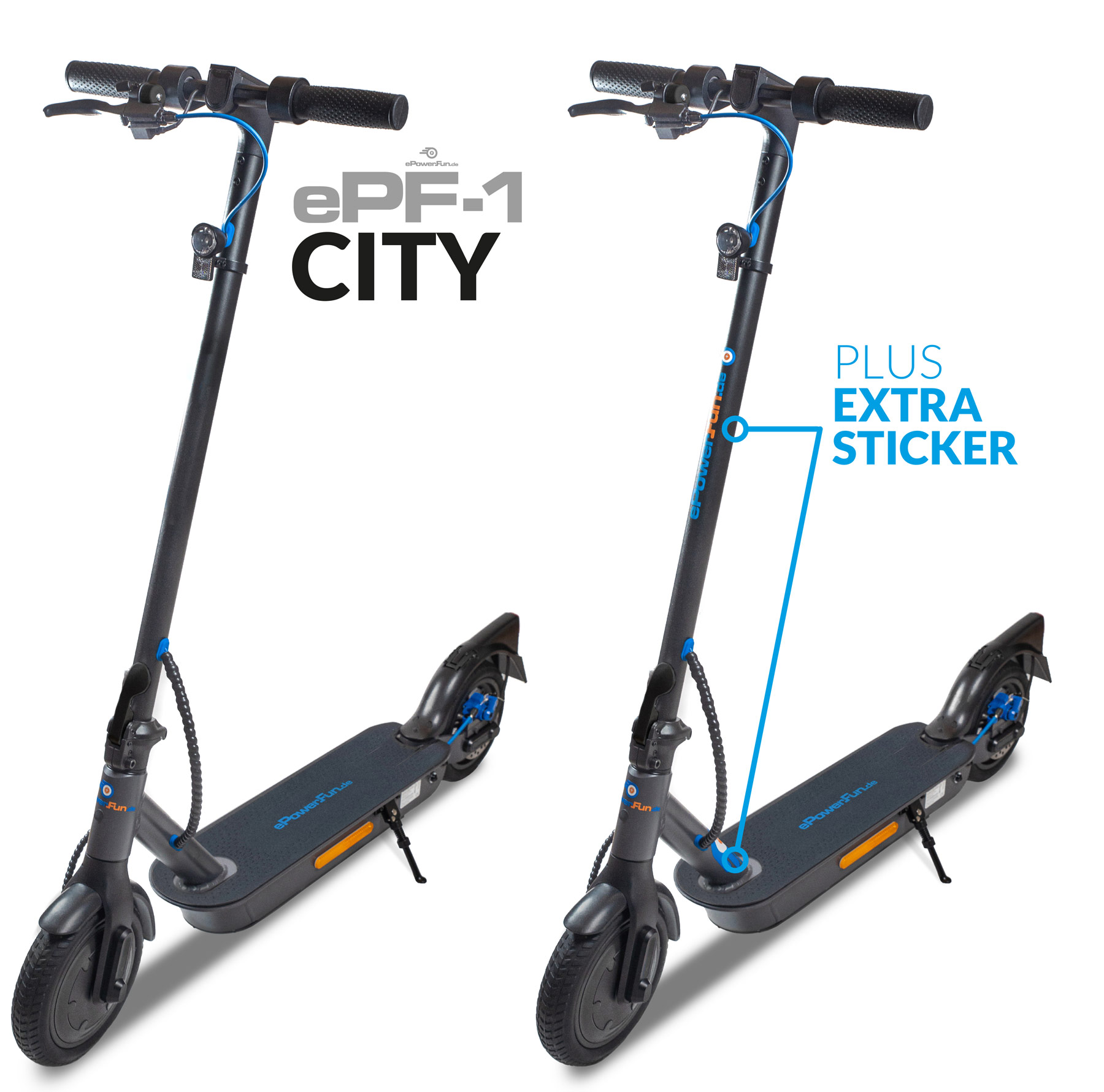 Vorbestellung - ePF-1 City eScooter mit Straßenzulassung