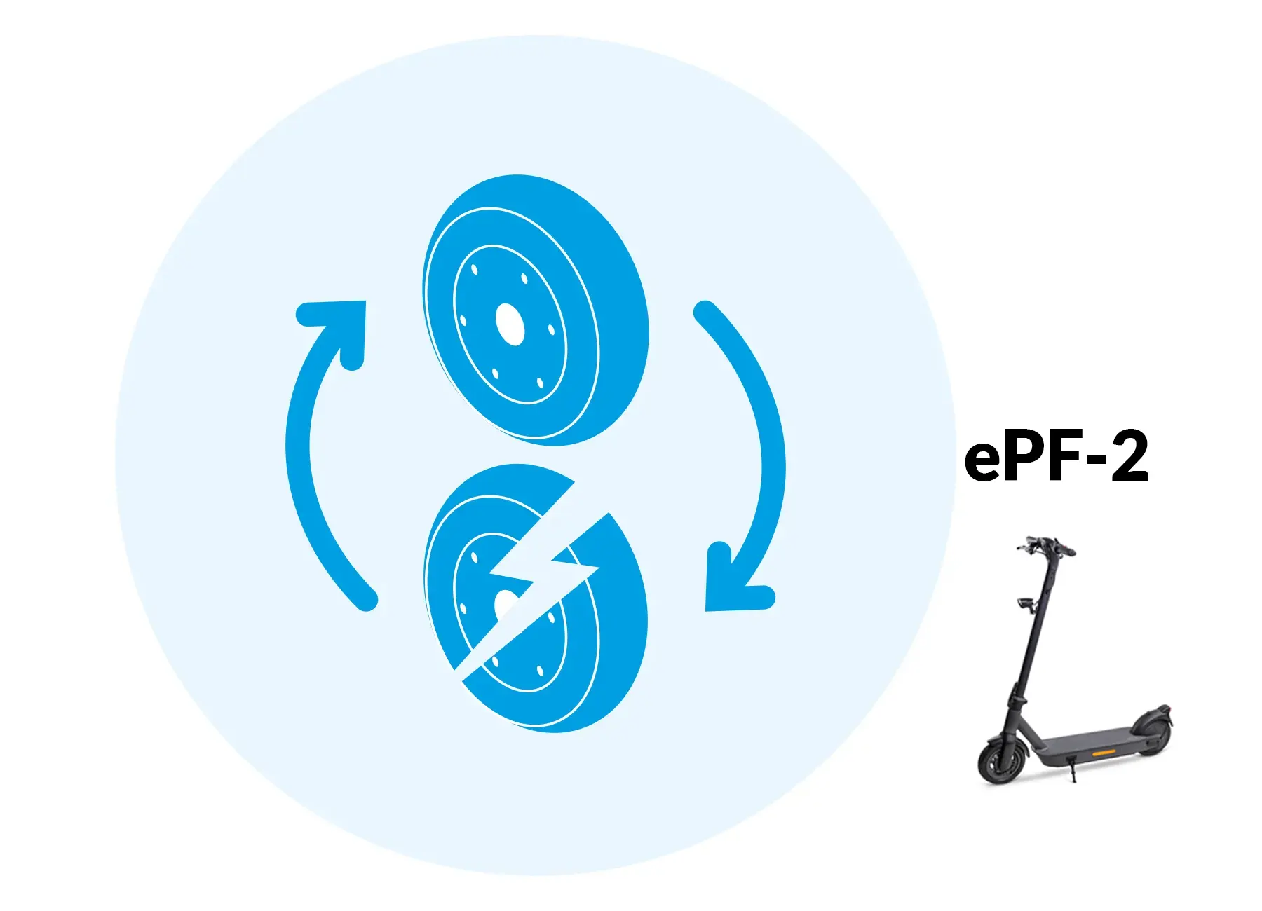 Reifenwechsel ePF-2, e-Scooter einsenden, ein neuer Reifen + Schlauch