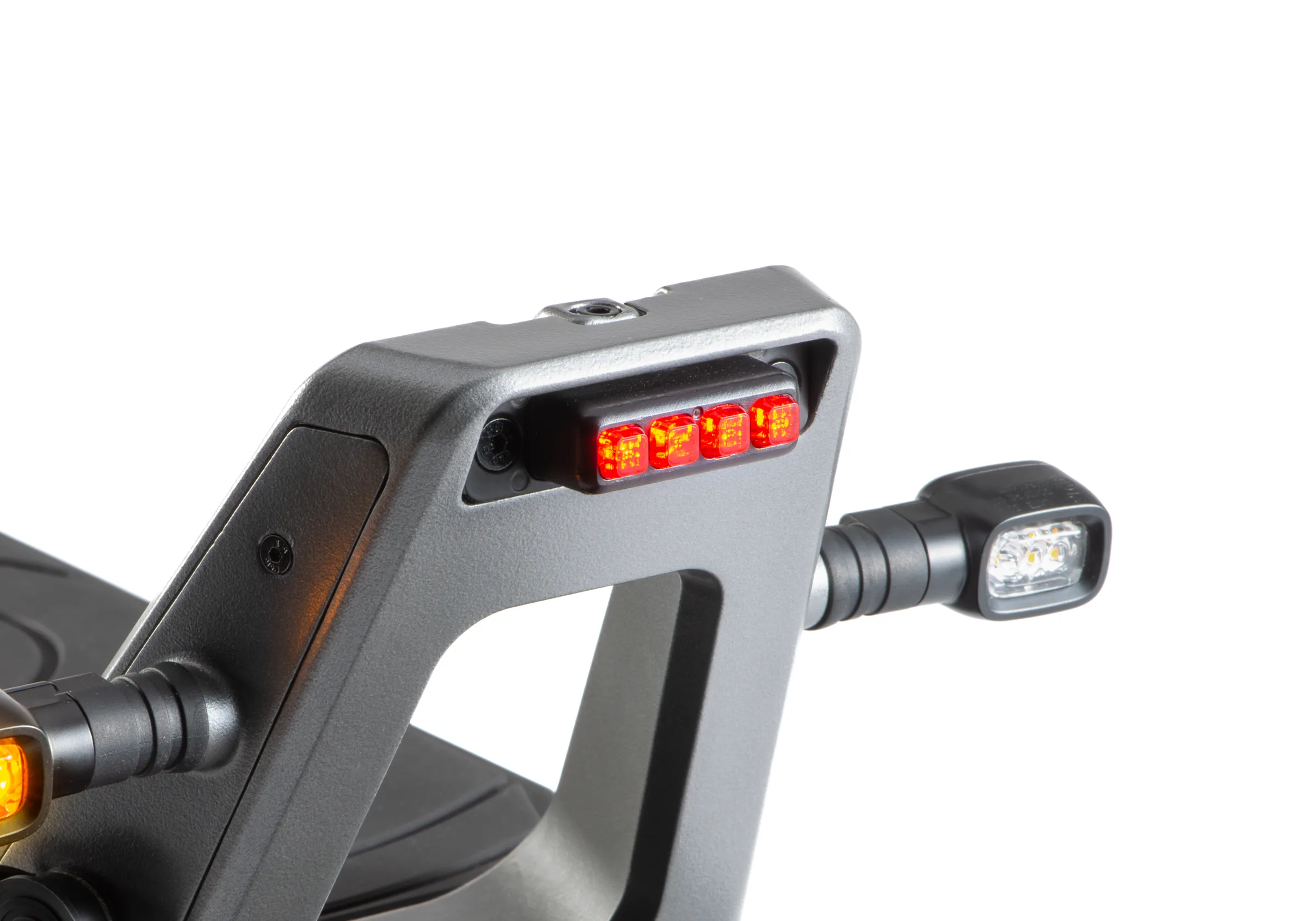ePF-PULSE_Heckleuchte-Bremslicht Heckleuchte mit Bremslicht am ePF PULSE+ Elektroroller – gut sichtbare LED-Rückleuchte für mehr Sicherheit im Straßenverkehr bei klappbarem E-Scooter mit Straßenzulassung