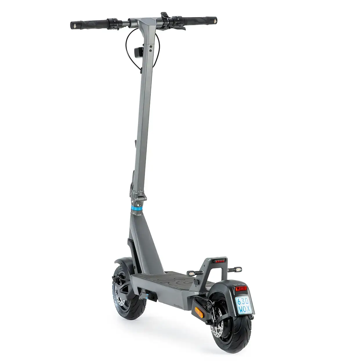 ePF PULSE+ Elektroroller Rückansichtim urbanen Einsatz – moderner, klappbarer E-Scooter mit Straßenzulassung, hoher Reichweite und optimal für nachhaltige Mikromobilität und den täglichen Pendlerverkehr