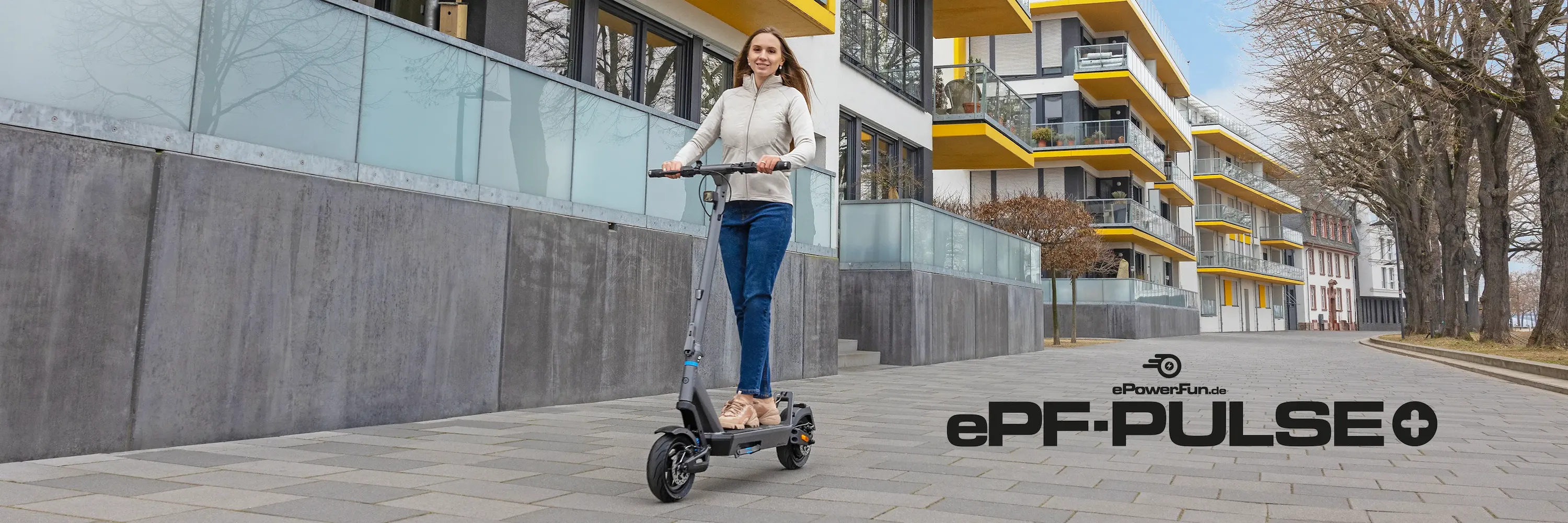ePF PULSE+ Elektroroller – leistungsstarker, klappbarer E-Scooter mit Straßenzulassung, hoher Reichweite und moderner Ausstattung für nachhaltige Mikromobilität