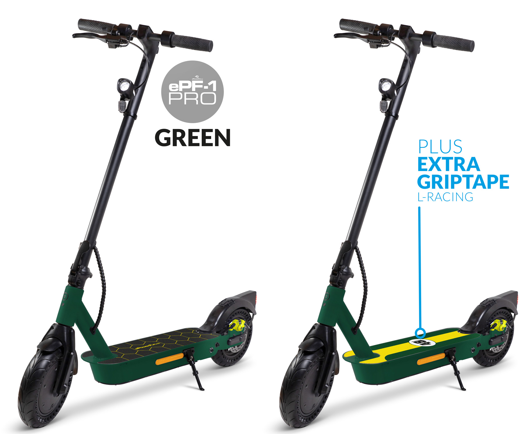 Vorbestellung - ePF-1 PRO Racing Green eScooter mit Straßenzulassung