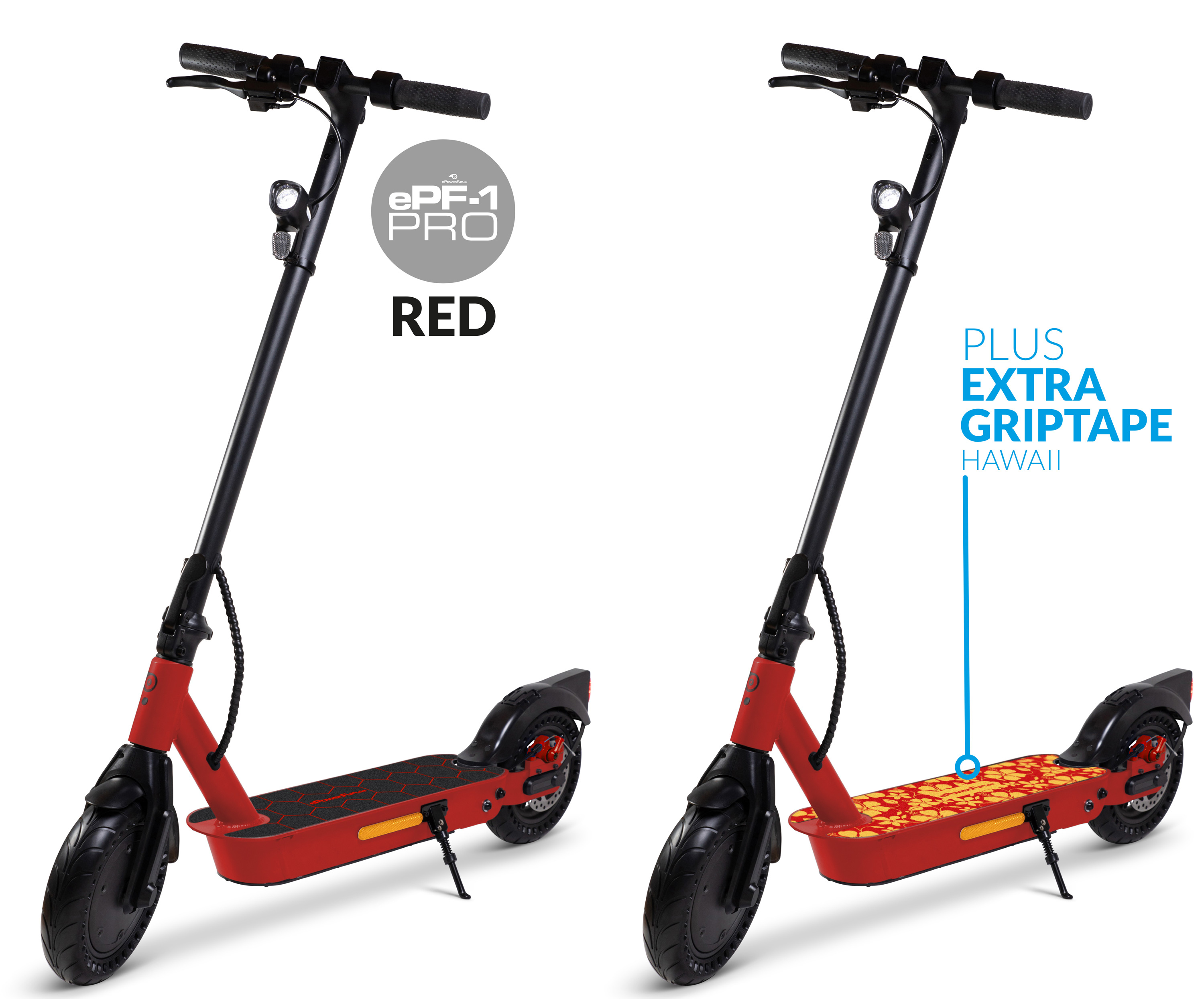 ePF-1 PRO Red eScooter mit Straßenzulassung