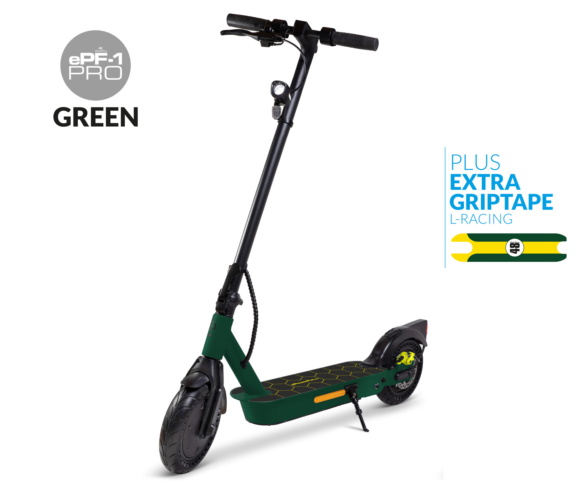 ePF-1 PRO Racing Green eScooter mit Straßenzulassung