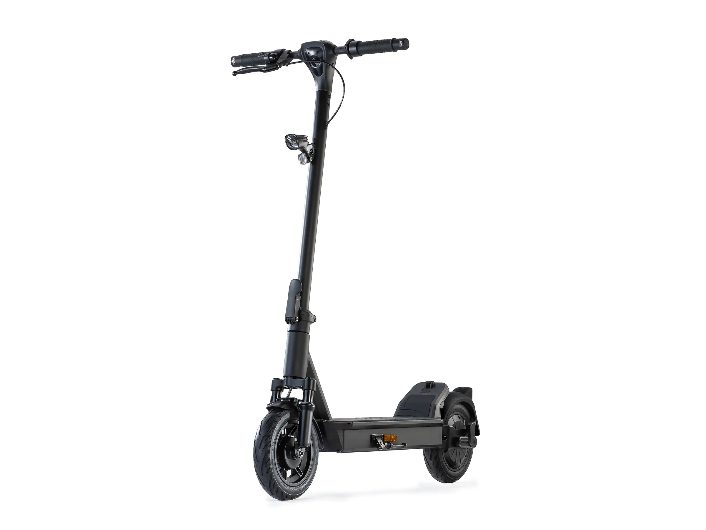 ePF-2 PRO Elektroroller in Vorderansicht – kraftvoller E-Scooter mit heller LED-Frontbeleuchtung, breitem Lenker und urbanem Design für sichere Fahrten im Straßenverkehr